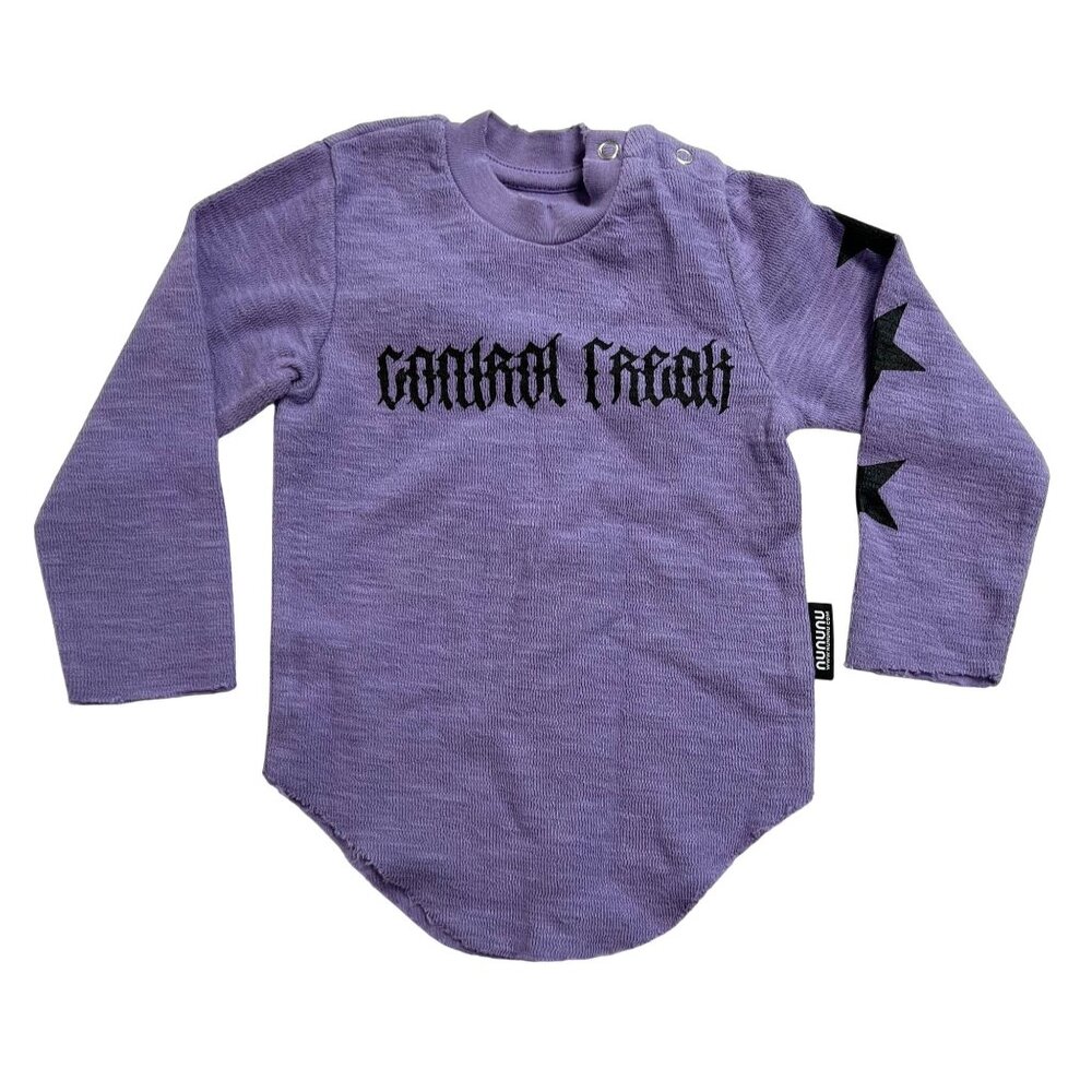 Nununu Watch Out Yoga Shirt in Mauve Mist